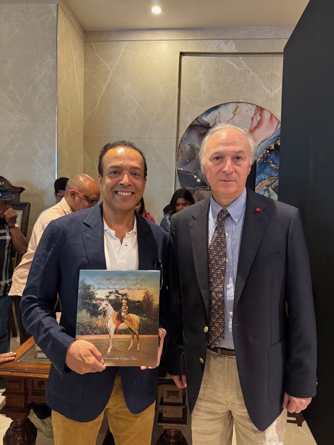 Xavier and H.E.H. Azmet Jah